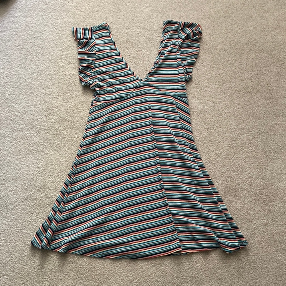 Striped multicolored dress